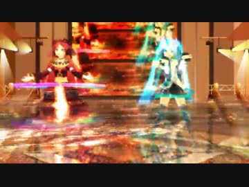 【mmd】銀獅ミクさん&リツさんでbadapple