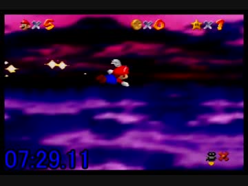 スーパーマリオ64　1枚RTA　07:29