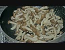 【料理】しめじとコンニャクのおからチーズグラタン【ニコ生用】