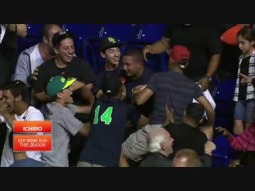 イチロー、移籍後初ホームラン