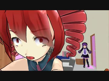悩むテトとデフォ子