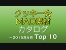 クッキー☆MAD素材リンクカタログ2015 Top 10