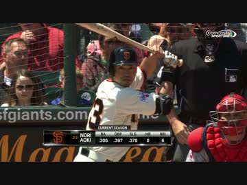 青木、移籍後初ホームランは初回の先頭打者ホームラン