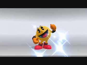 【スマブラWiiU】amiiboをレベル50まで育てて対戦してみた【パックマン】