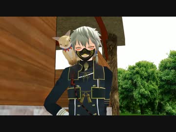 【MMD刀剣乱舞】鳴狐とお話しようとしたら邪魔…ちょ、早く来て！