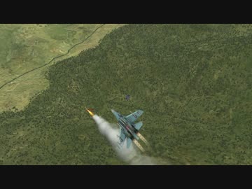 どっちが勝つ！？Su27対F15　近接格闘戦