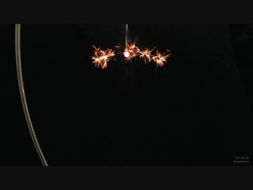 長い長い線香花火の動画