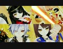 新次元ゲイム ネプテューヌⅤⅡ 変身集17 ゴールドサァド4人装着 枠分割