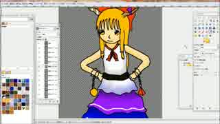 絵を描く様子をキャプチャした