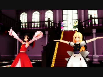 【東方MMD】霊夢と魔理沙と古明地姉妹でおこちゃま戦争