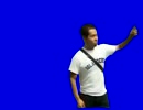 自宅を指さす先輩BB(色調補正)