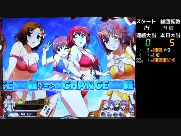 【パチンコ】CR麻雀姫伝 V･Vループお試し １５順目