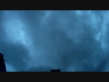 台風の空の雲の動きが好き。流れを眺めていたい。（20倍速）