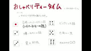 第４回　おしゃべりティータイム　〜サイコロトーク〜　その１