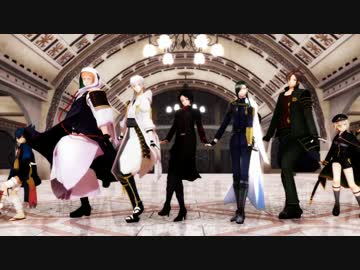 【MMD刀剣乱舞】刀種別最愛キャラ7人でCrazy ∞ nighT