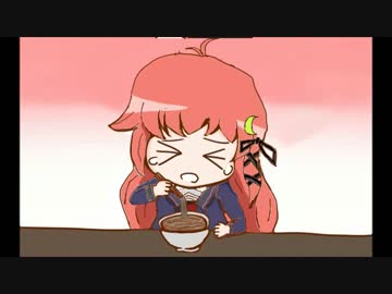 蕎麦を啜る卯月