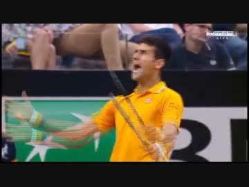 テニス 錦織圭vsジョコビッチ イタリア国際大会 準々決勝-3(2015.5.15)