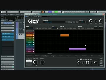 Glitch 2 をつかって、ビュン～　トゥルルルってなるようにする