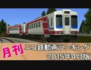 【A列車で行こう】月刊ニコ鉄動画ランキング2015年4月版