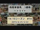 南関東競馬3歳戦ハイライト【14-15シーズン#14】