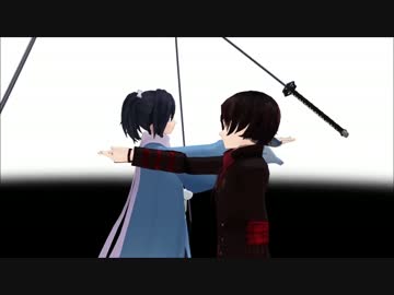 【MMD刀剣乱舞】加州清光と大和守安定と沖田君でLamb.【MMD銀魂】