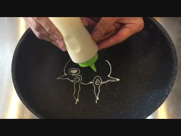 5分でパンケーキアート コマさん