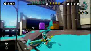 【スプラトゥーン試射会】ローラー使って対人メインその４