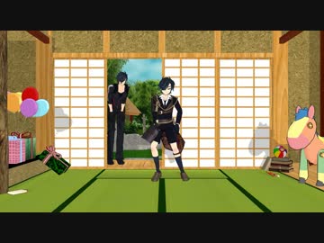 【MMD刀剣乱舞】燭台切と大倶利伽羅と嘘とぬいぐるみ