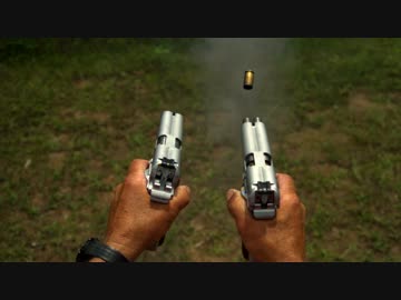 水平2連ガバメント二丁拳銃