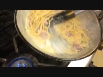 家庭で簡単　カルボナーラ