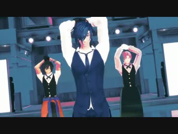 【MMD刀剣乱舞】Let's Dance, Guys!【バックダンサー：おだて組】