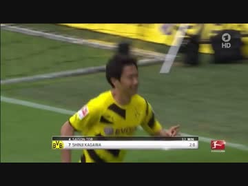 【香川真司】ドルトムント×香川真司【ゴール+アシスト集:2014-2015】
