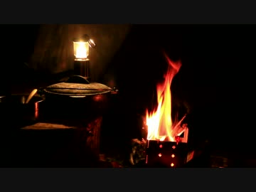 春の秘境キャンプ 夜食編