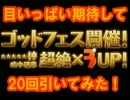 アンケートゴッドフェスを20回引いてみたんですけれども。