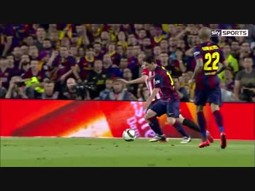 リオネル・メッシが30日の試合でぶっちぎりの4人抜きスーパーゴール！！