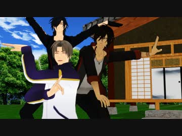 【MMD刀剣乱舞】おだて組で『桃太郎の出生』【＼ぱっか～ん／】