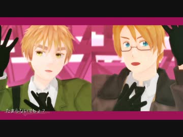 【APヘタリアMMD】ヒーローと紳士でPiNK CAT