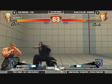 Street Fridays　2on抜粋　Xian(元) vs Dieminion(ガイル)