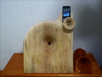 ラッパ付きiphoneスタンド４.