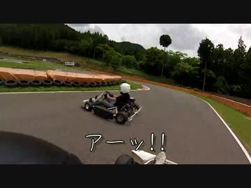 【クラッシュ】バイク乗りが初心者をカートに乗せてみた【注意】