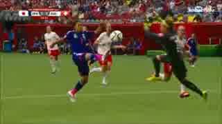 サッカー なでしこジャパンvsスイス ワールドカップ1回戦 前半(2015.6.9)