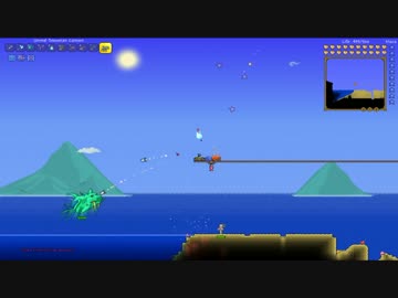 【TerrariaPC版】　Duke Fishron　Shroomite Armor,Snowman Cannon