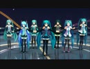 【MMD】心のプラカード（7人のミクさん）