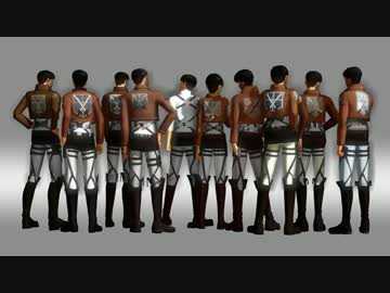 【進撃のMMD】100年くらい遠い未来まで…×全員班長【マルコ生誕祭2015】