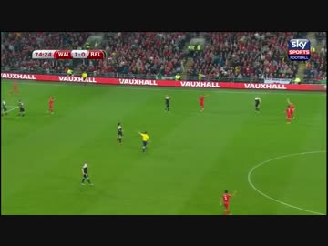 【EURO2016 予選】　ウェールズ　×　ベルギー 【完全ハイライト】
