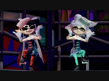 アオリちゃんとホタルちゃんのダンスを正面からニヤニヤ動画 【Splatoon】