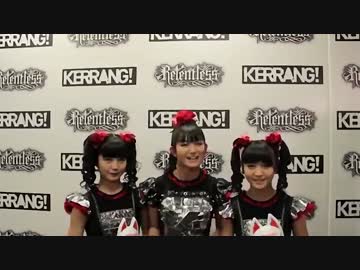 BABYMETAL - The Spirit Of Independence受賞記念インタビュー Kerrang! Awards 2015