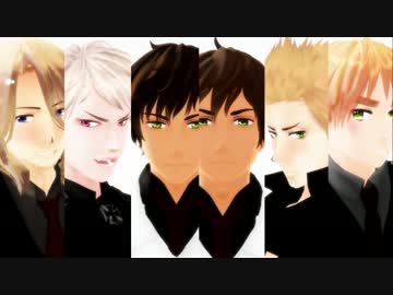 【APヘタリアMMD】　一騎当千　【西仏普ｖｓ葡英蘭】