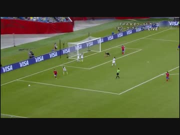 【劇的、感動、喜び】サッカー女子W杯　コスタリカ　×　朝鮮（下側）