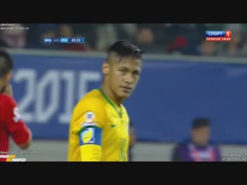 【ネイマール：問題のシーン】ブラジル vs.ペルー【コパ・アメリカ】